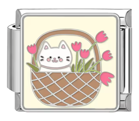 Silver: Basket Cat