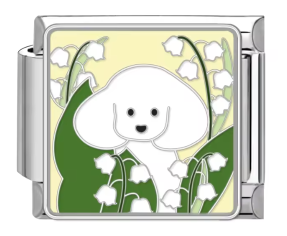 Silver: White Poodle Dog