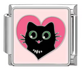Silver: Pink Heart Cat