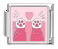 Silver: Pink Paws Cat