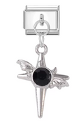 Silver: Dangling black star