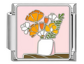 Silver: Flowers in vase