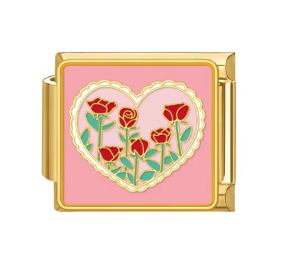 Gold: Heart Roses