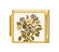 Gold: Purple Flowers