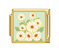 Gold: White Flowers
