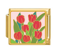 Gold: Red tulips