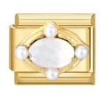 Gold: Oval gem