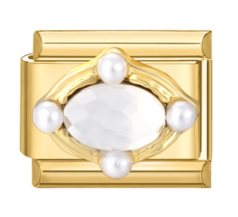 Gold: Oval gem