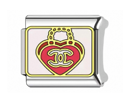 Silver: CC heart bag