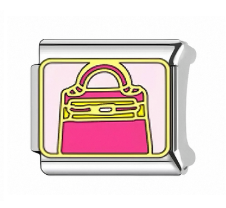Silver: Pink handbag