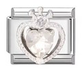 Silver: Gem Heart Crown
