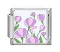 Silver: Purple flowers