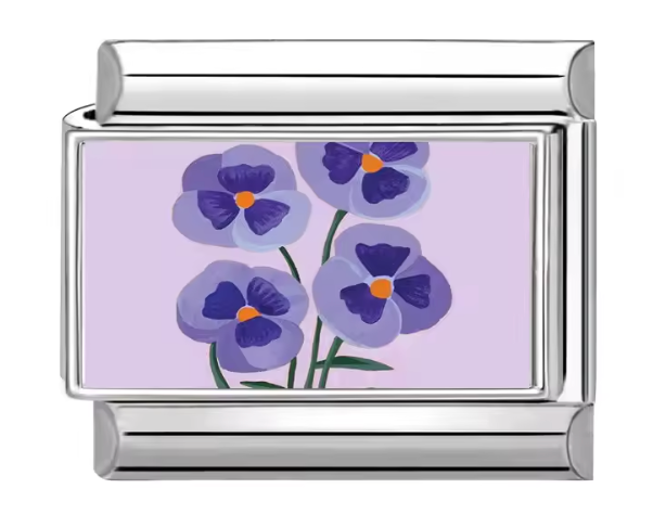 Silver: Purple on purple flowers