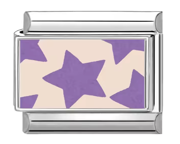 Silver: Purple stars