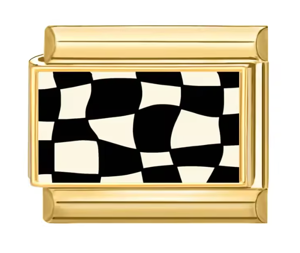 Gold: Wavy checkered