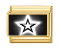 Gold: Black and white star