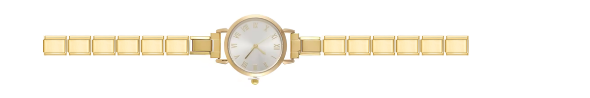 Gold Round Watch