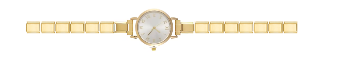Gold Round Watch