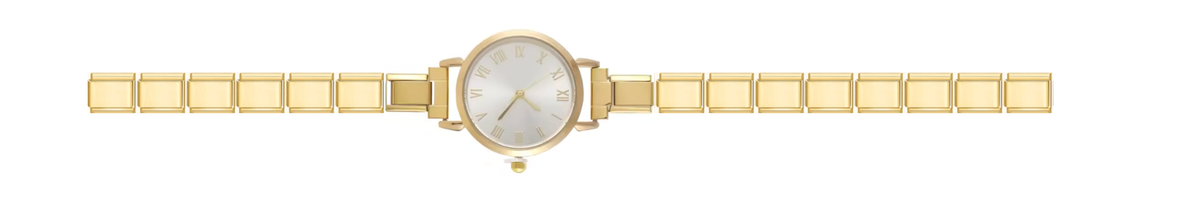 Gold Round Watch