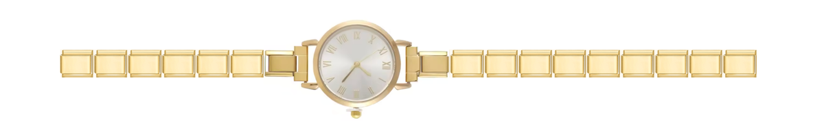 Gold Round Watch