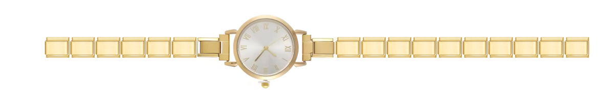 Gold Round Watch