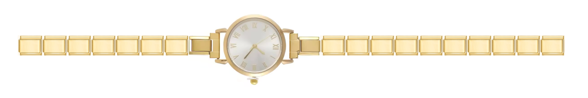Gold Round Watch
