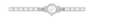 Silver Bedazzled Circle Watch