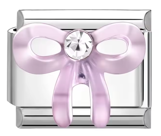 Silver: Pink Bow