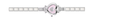 Silver Pink Heart Watch