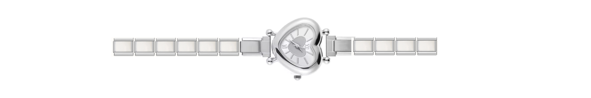 Silver Heart Watch