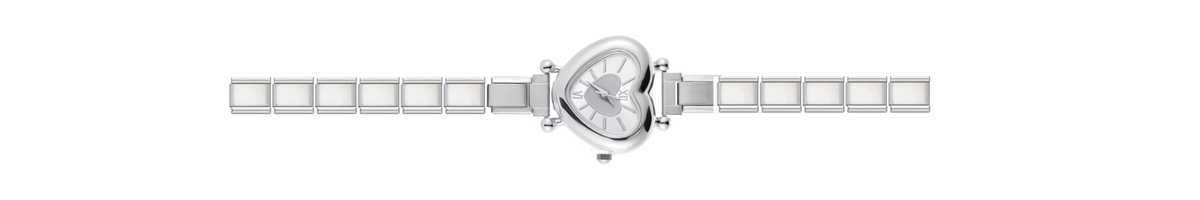 Silver Heart Watch