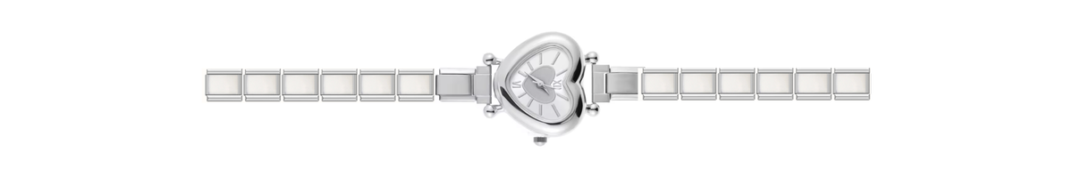 Silver Heart Watch