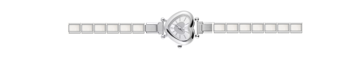 Silver Heart Watch