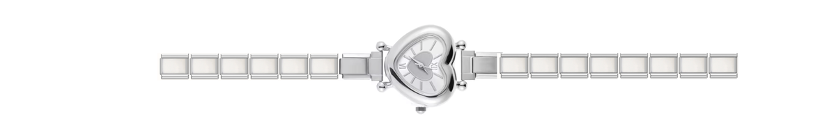 Silver Heart Watch
