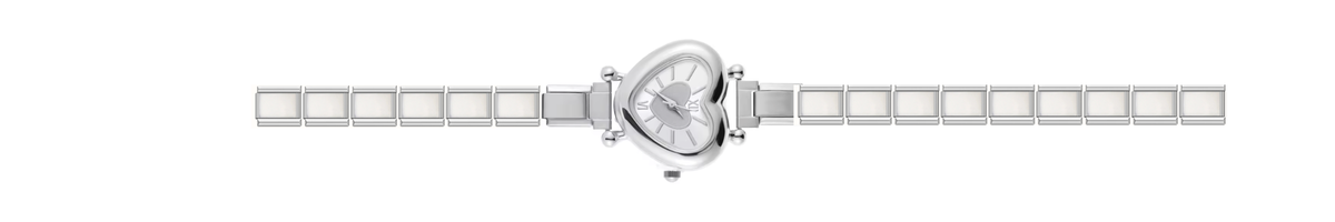 Silver Heart Watch