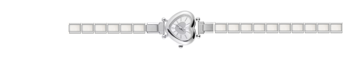 Silver Heart Watch