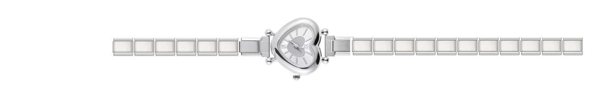 Silver Heart Watch