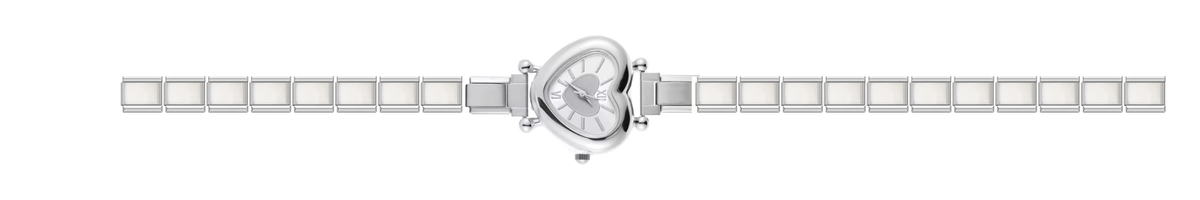 Silver Heart Watch