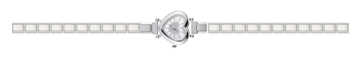 Silver Heart Watch