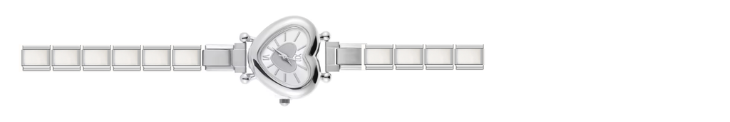 Silver Heart Watch