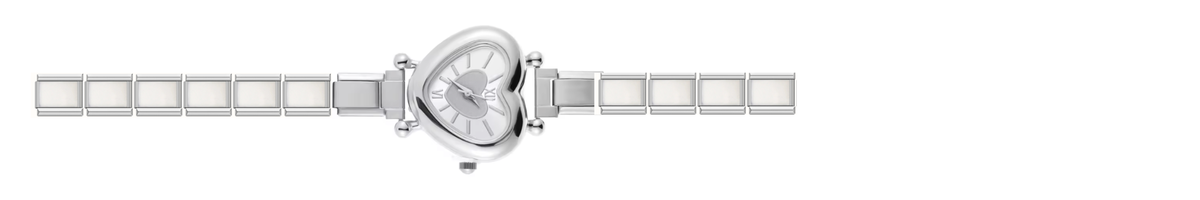 Silver Heart Watch