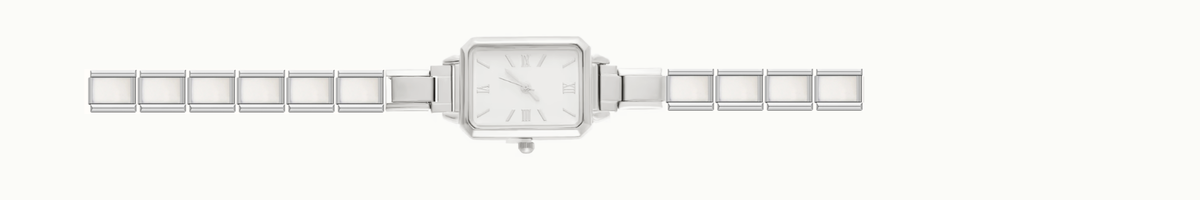 White Rectangle Watch