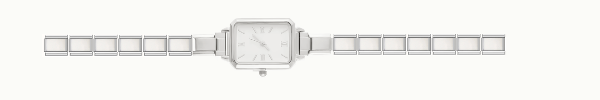 White Rectangle Watch